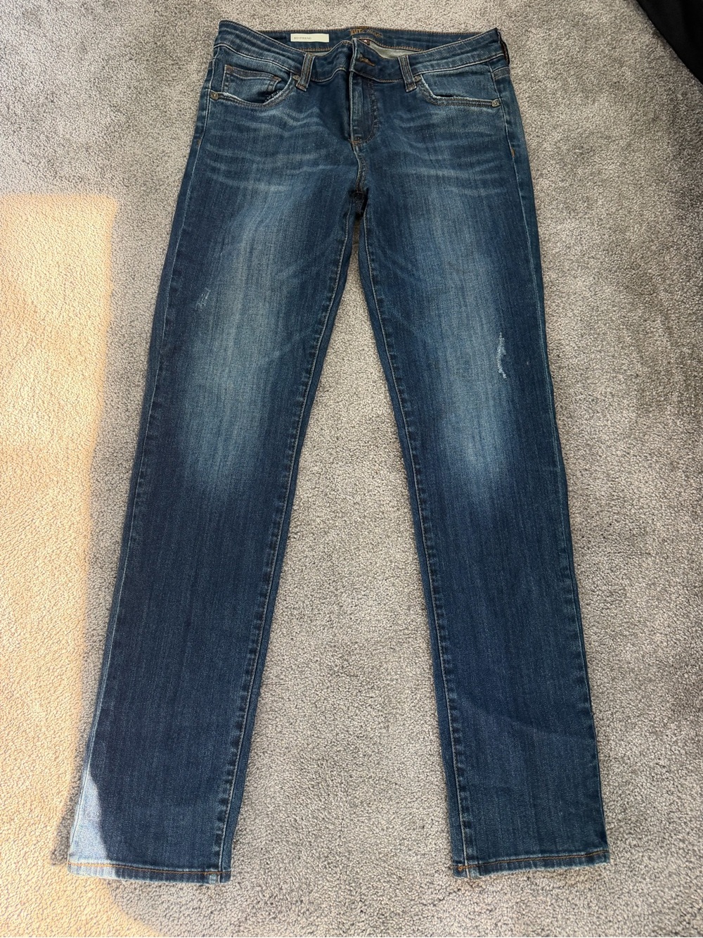 KUT Boyfriend Women’s Classic Straight-Leg Jeans in Dark Blue
